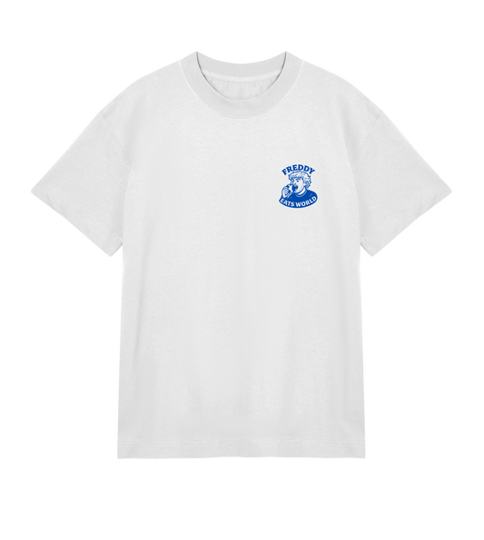 WHITE T OG blue