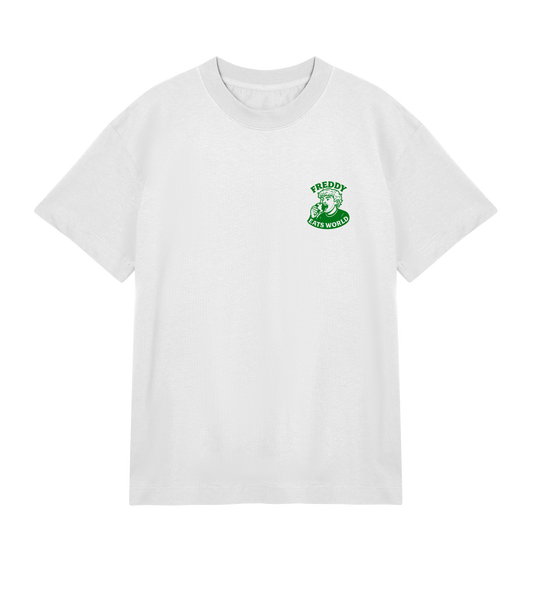 WHITE T OG green